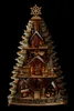 3D Eck-Lichterspitze Holzschnitt als Tannenbaum aus Holz Produktbild-Vorschau 3