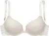 PETITE FLEUR Push-up-BH weiß + puder Größe 75 Cup B Produktbild-Vorschau 1