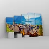 Bild auf Leinwand - Leinwandbild - Berge See Wasser - Produktbild-Vorschau 4