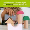EverEarth Stylische Bauklötze Pastell aus Holz – Modernes Produktbild-Vorschau 3