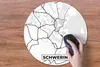 MuchoWow® Mauspad Mousepad Stadtplan - Schwerin - Karte Produktbild-Vorschau 3