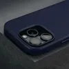 TORRO iPhone 16 Pro Schlank Leder Bumper Hülle – Blau Produktbild-Vorschau 3