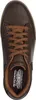 Top-down view of a brown leather sneaker. Voir les images du produit