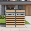 Abri pour poubelles Merax avec couvercle rabattable et 2 Voir les images du produit 9