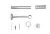 Gardinenstange Maß 20mm Rille 1-lauf Wand Decke 14cm Farbe: Produktbild-Vorschau 3