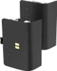 Two black battery packs for a gaming console. Produktbild-Vorschau
