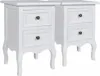 VidaXL 60638, Biela, 345 mm, 300 mm, 490 mm, 2 kusov Náhľad obrázku produktu 2