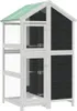 vidaXL Voliéra sivá 97x81x152 cm Borovicový masív Náhľad obrázku produktu 1