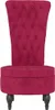vidaXL Chaise rembourrée à haut dossier vin rouge velours Voir les images du produit 3