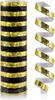 Luftschlange Rolle im Gold und Schwarz Metallic Mix Produktbild-Vorschau 2