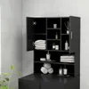 vidaXL Skříňka na pračku černá 70,5x25,5x90 cm Náhled obrázku produktu 7