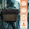 ECENCE Protection pluie panier vélo Noir Couverture panier Voir les images du produit 2