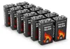 ABSINA 12x pile détecteur de fumée bloc 9V - Piles Voir les images du produit 1
