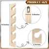 Stück Wand-Hutablage aus Holz für Baseballkappen, Produktbild-Vorschau 3