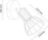 Sofia, wandlamp, 1x E14 fitting, zwart Productafbeelding-voorbeeld 2