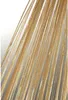 Zasłona nitkowa z lureksowym wykończeniem 90x250 cm złota Podgląd zdjęcia produktu 1