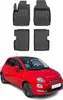 2007-2025 Fiat 500 500C tappetini TPE nero 4 pz Anteprima dell’immagine prodotto 1
