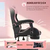 Gaming Stuhl mit Lendenwirbelstütze und Fußstütze 150kg, Produktbild-Vorschau 9