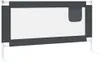 Kleinkind-Bettschutzgitter Dunkelgrau 160x25 cm Stoff Produktbild-Vorschau 3