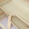 PawHut Klietka pre škrečky Klietka pre hlodavce Drevená Náhľad obrázku produktu 9