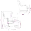 vidaXL Schaukelstuhl Rosa 62 x 80 x 85 cm Bouclé Produktbild-Vorschau 8