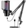 Computer-Mikrofone, Kondensatormikrofon mit RGB, Streaming, Produktbild-Vorschau 1