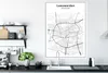 MuchoWow® Poster Stadtplan - Leeuwarden - Schwarz und weiß Produktbild-Vorschau 3