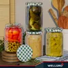 25x WELLGRO Einmachgläser 550ml – Schraubdeckel TO82 Produktbild-Vorschau 5