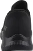 The back view of a black Skechers sneaker. Voir les images du produit
