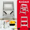 KADAX Drabina Aluminiowa Składana 3 Stopniowa Domowa Podest Podgląd zdjęcia produktu 3