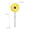 Relaxdays Windrad Sonnenblume, 2er Set, H x B x T: 76 x 29 Produktbild-Vorschau 4
