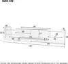 A diagram showing the dimensions of a TV stand. Produktbild-Vorschau