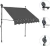 vidaXL Einziehbare Markise Handbetrieben mit LED 200 cm Produktbild-Vorschau 2