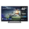 A television screen displaying a soccer match with various product feature callouts. Anteprima dell’immagine prodotto