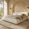 Cama tapizada Flieks de 160x200 cm con cabecero, cama doble Vista previa de la imagen del producto 2