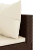 vidaXL 7-tlg. Garten-Lounge-Set mit Kissen Braun Poly Produktbild-Vorschau 6