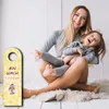 Eulen Mama und Baby Türhänger - Baby schläft oder ist wach Produktbild-Vorschau 3