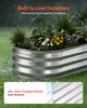 SucceBuy Lot de 2 jardinières surélevées en métal 120 x 60 Voir les images du produit 5
