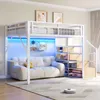 Palandy Flieks 140 x 200 cm s LED osvětlením, kovová Náhled obrázku produktu 4