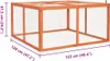 vidaXL Králíkárna 124x120x60 cm z masivního jedlového dřeva Náhled obrázku produktu 6