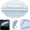 A collage of images showing robot vacuum cleaner mop pads and a close-up of a robot vacuum cleaner. Produktbild-Vorschau