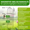 TTL GARDEN Rankhilfe Obelisk XL 195x40cm braun – Rankgitter Produktbild-Vorschau 2
