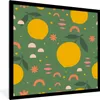 MuchoWow® Gerahmtes Poster Zitrone - Frucht - Rosa 40x40 cm Produktbild-Vorschau 1
