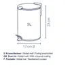 kela Kosmetikeimer Mats grün 17 cm 3l Silent Close 23616 Produktbild-Vorschau 5