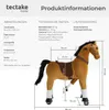 A diagram with measurements and technical specifications for a rocking horse toy. Náhled obrázku produktu