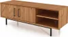 TV-Board Seiba Wildeiche massiv 144x45x50 Metallbeine 2 Produktbild-Vorschau 1