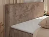 MKS MEBLE Boxspringbett 200x200 Braun Cord, Boxspringbett Produktbild-Vorschau 4