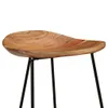 vidaXL Tabouret de bar 2 pcs. Bois massif acacia Voir les images du produit 5