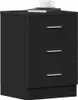 vidaXL Szafki nocne 2 szt. czarne 38x35x56 cm materiał Podgląd zdjęcia produktu 2