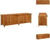 A collage of images showing a wooden storage box from different angles. Produktbild-Vorschau